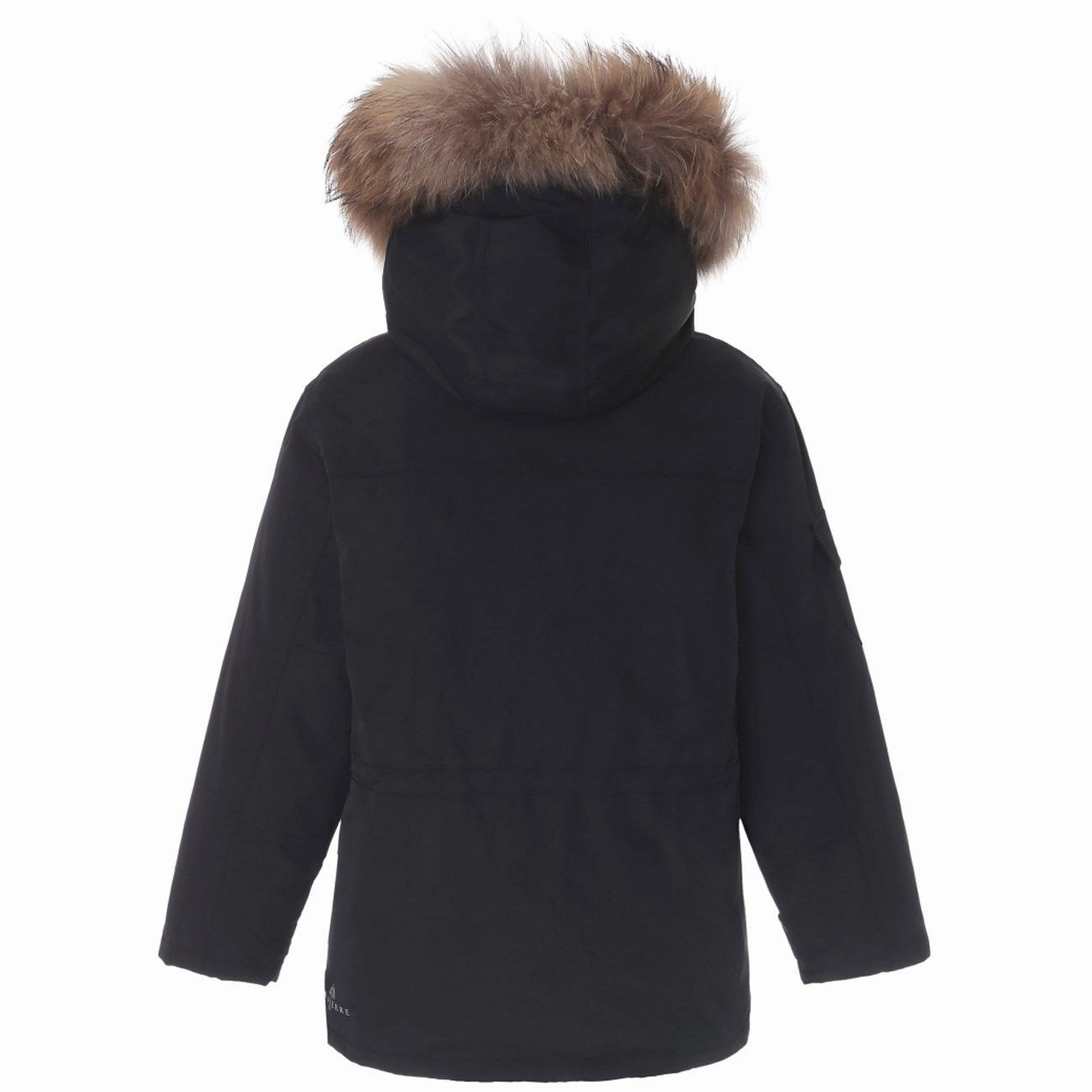 Noise Reduced Fastener System Ver de Terre Eskimo Dunjakke m. Pels Black