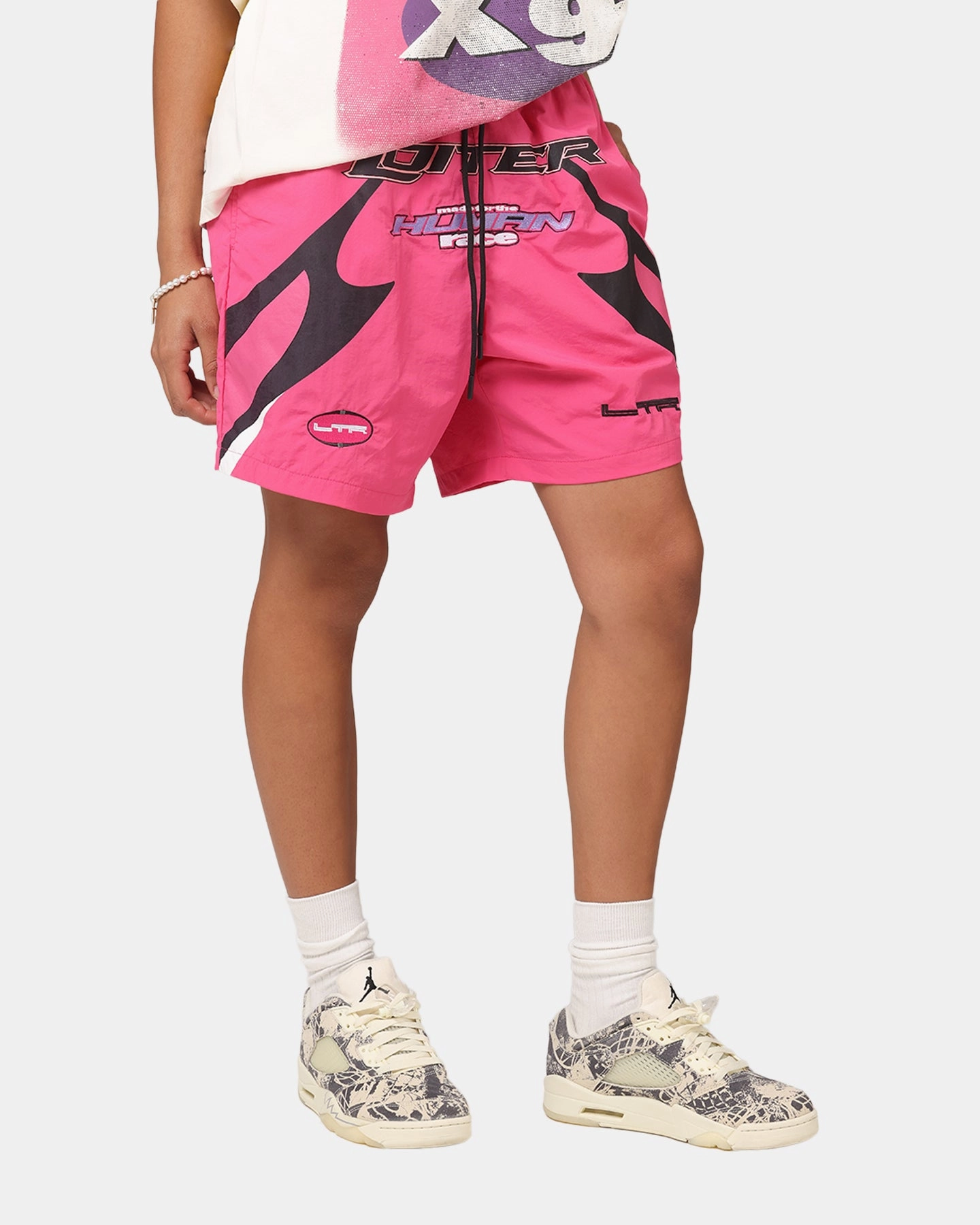 Loiter Motorway Walk Shorts Pink Urban appeal