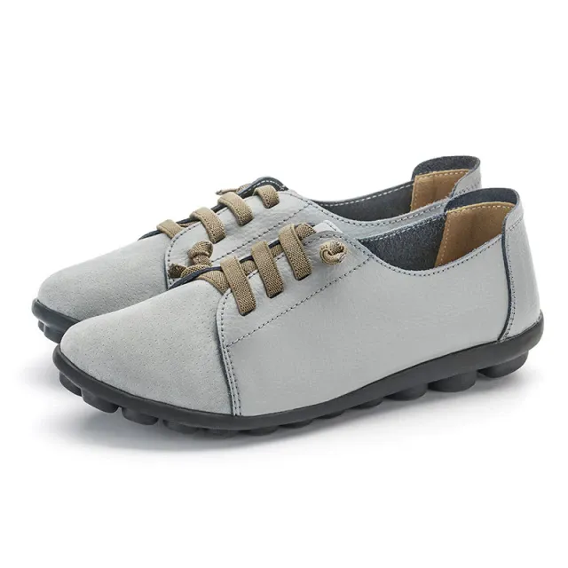Britany Women's Lace-Up Leather Loafer Shoes