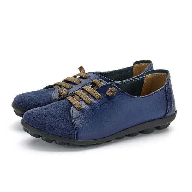 Britany Women's Lace-Up Leather Loafer Shoes