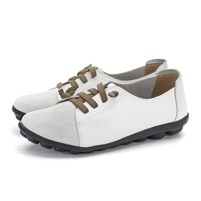 Britany Women's Lace-Up Leather Loafer Shoes