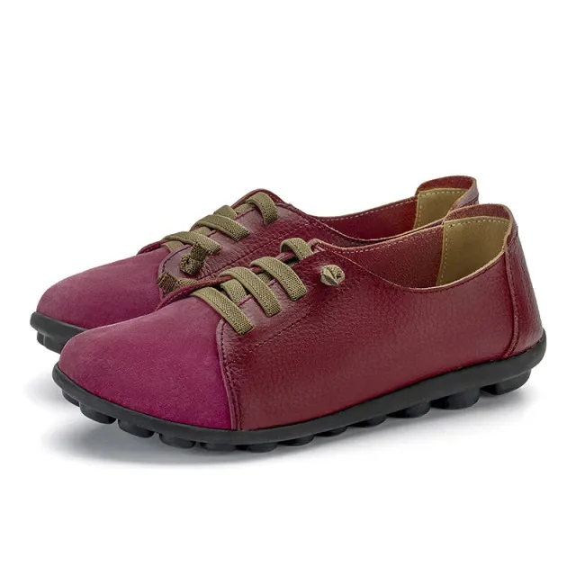 Britany Women's Lace-Up Leather Loafer Shoes
