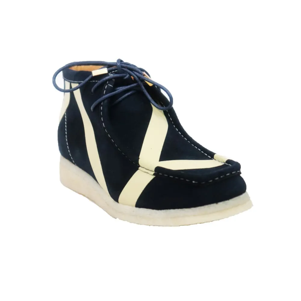 British Walkers Walker Stripe Men's Striped Suede Wallabee Boots