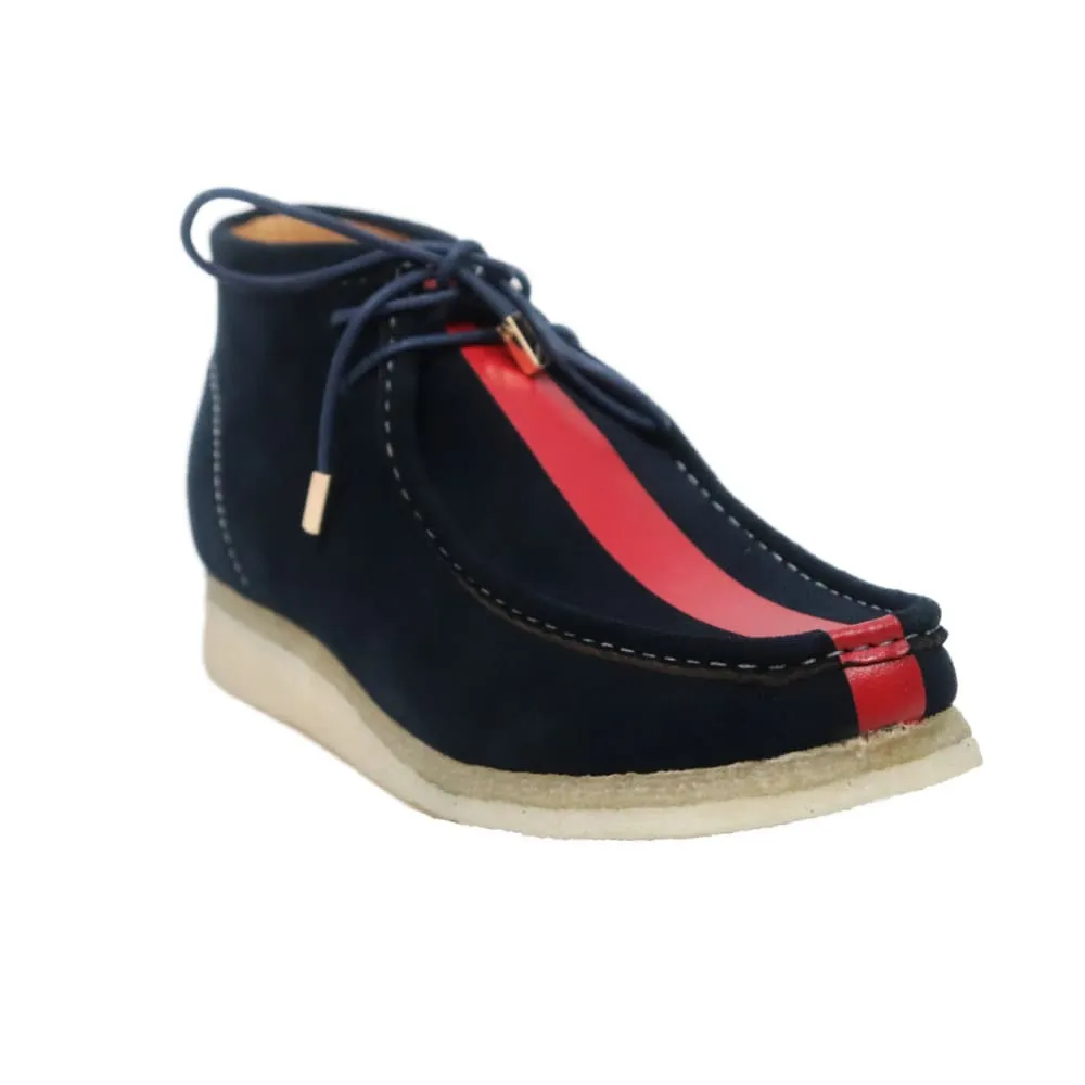 British Walkers Walker Stripe Men's Striped Suede Wallabee Boots