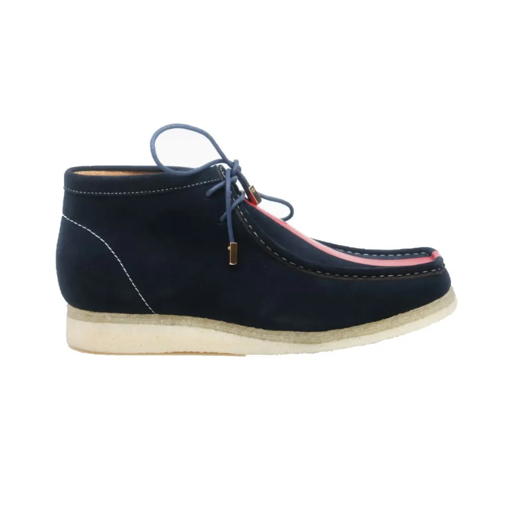 British Walkers Walker Stripe Men's Striped Suede Wallabee Boots