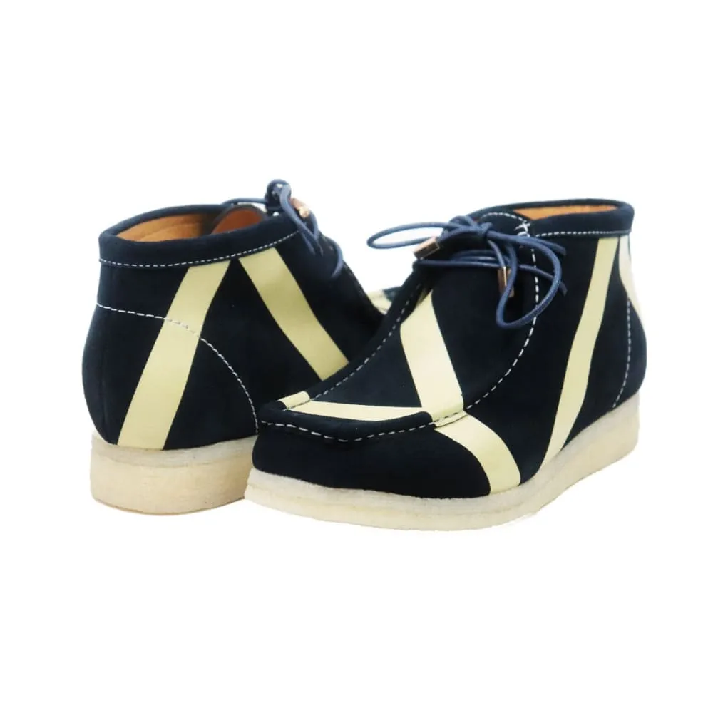 British Walkers Walker Stripe Men's Striped Suede Wallabee Boots