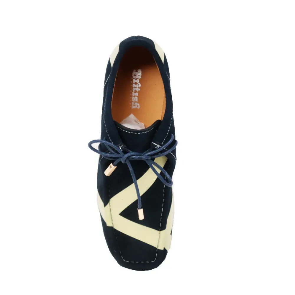 British Walkers Walker Stripe Men's Striped Suede Wallabee Boots