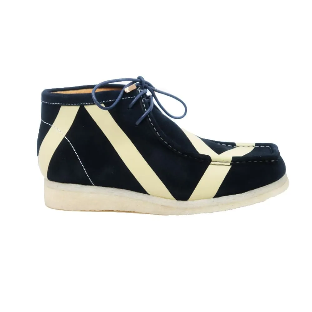 British Walkers Walker Stripe Men's Striped Suede Wallabee Boots