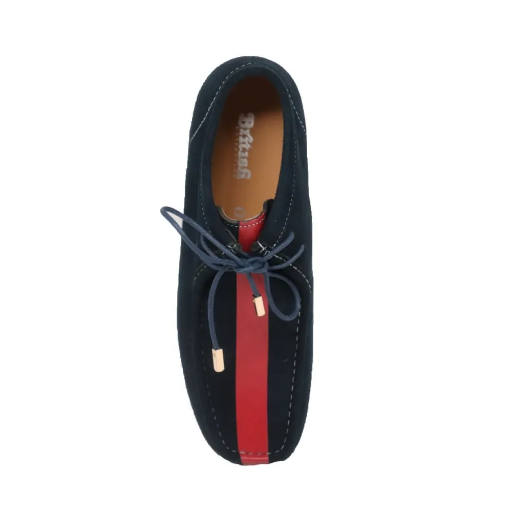 British Walkers Walker Stripe Men's Striped Suede Wallabee Boots