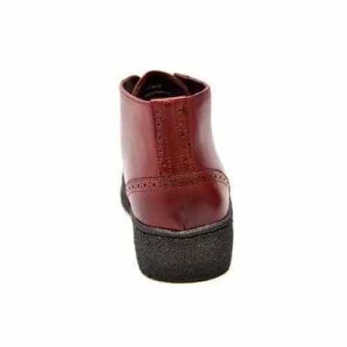 British Walkers Wingtip Men's Wine Red Leather