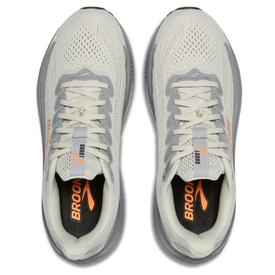 Brooks Men's Ghost 17 GTX Running Shoes in Smoke/Primer Grey/Orange AW25 affordable - price - value shoes
