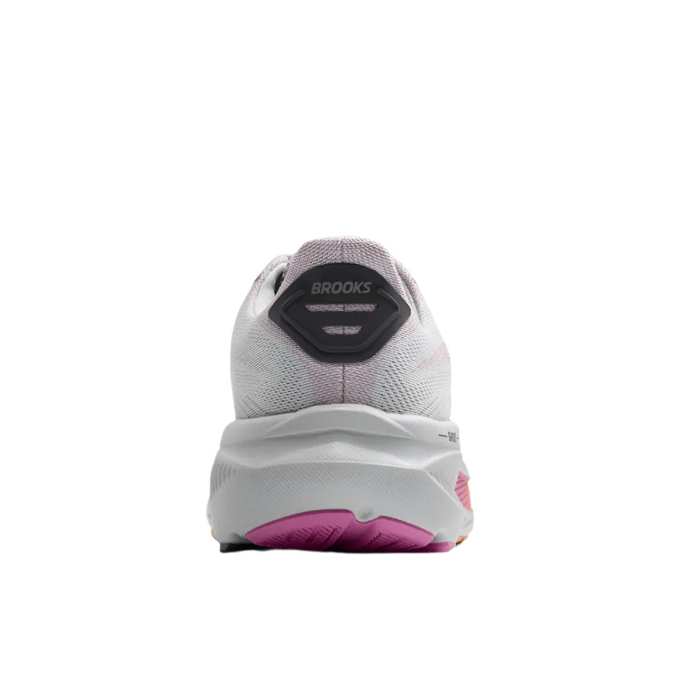 Brooks Women's Ghost 17 Running Shoes in Oyster/Apricot/Pink AW25 RubberSole Vulcanized Construction