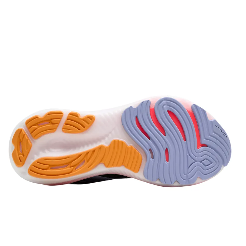 Lateral Support Frame sports performance Brooks Women's Glycerin 22 Running Shoes in Black/Blue Heron/Orange AW25