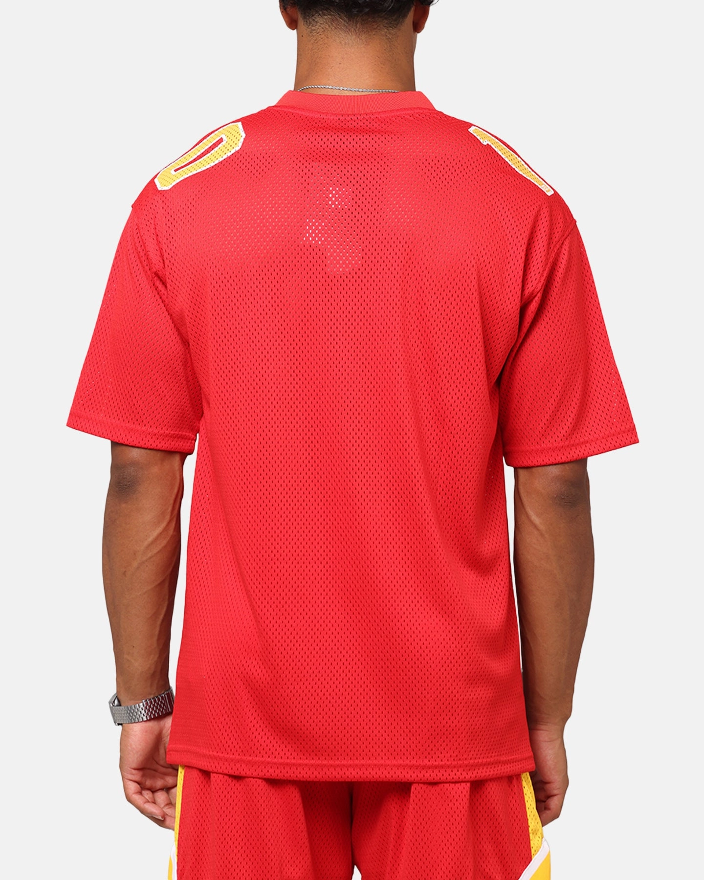 New Era Kansas City Chiefs NFL Mesh Graphic Jersey Front Door Red Airflow Optimized UV Protection Fabric