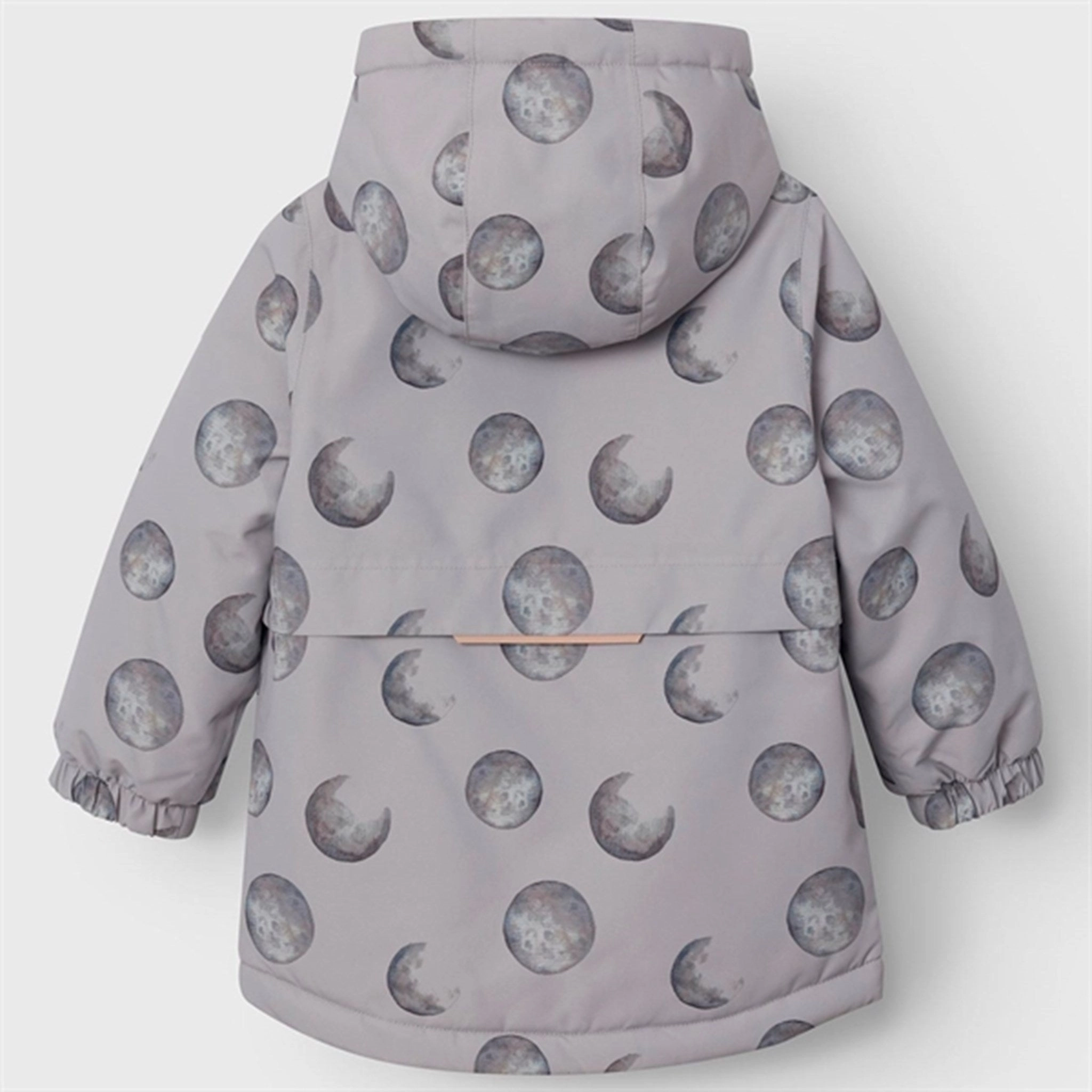 Neutral Style Tailored Cut Style Lil'Atelier Wet Weather Lasnow Jacket AOP