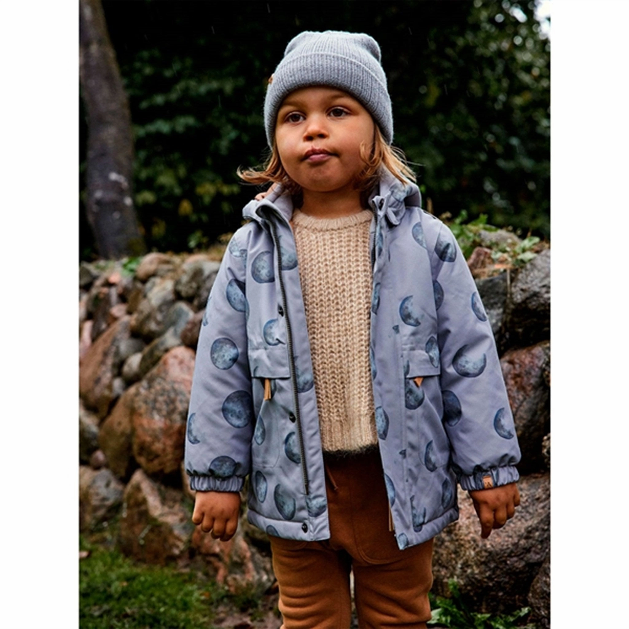 Lil'Atelier Wet Weather Lasnow Jacket AOP Reinforced Elbow Panels