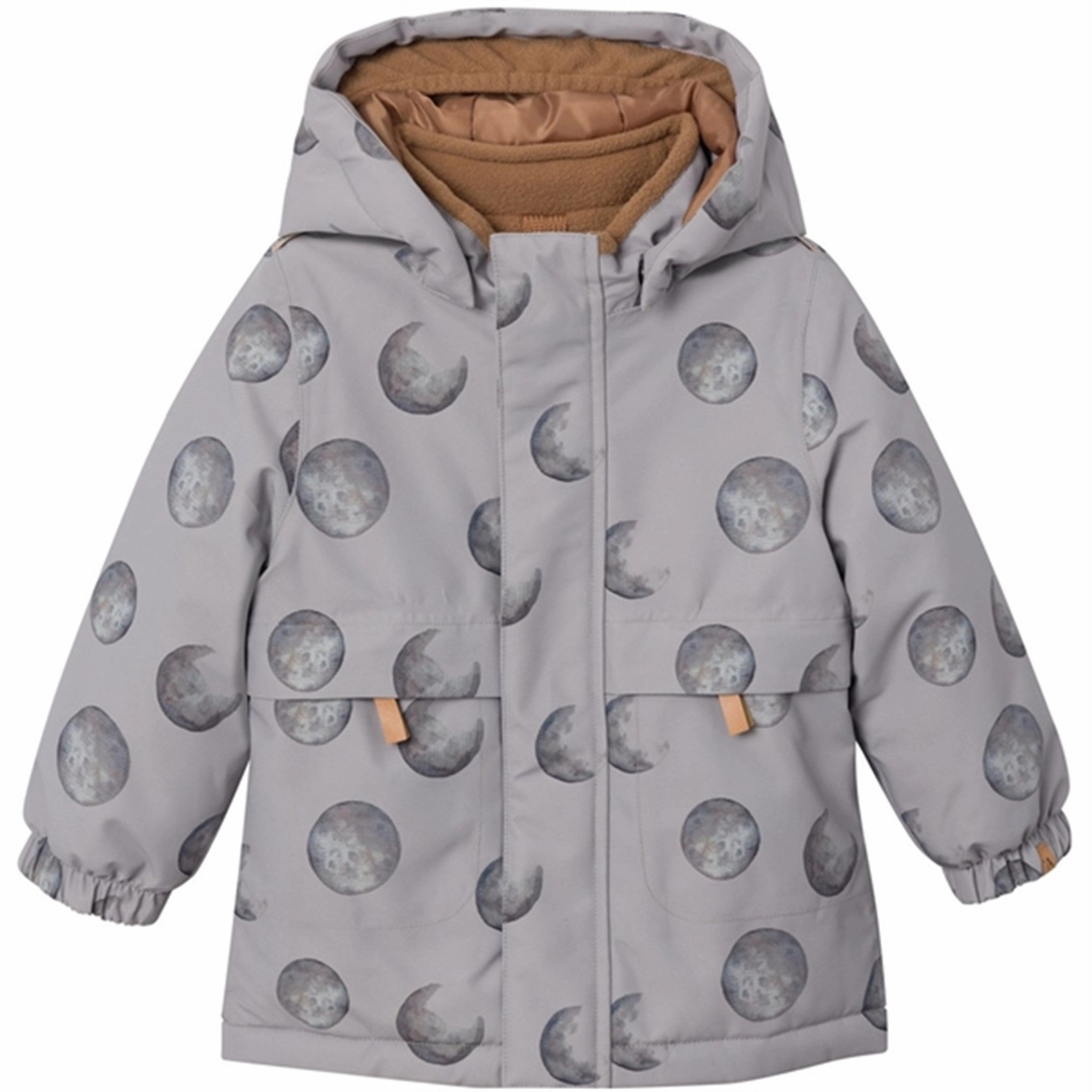 Lil'Atelier Wet Weather Lasnow Jacket AOP Cold Resist Waist String