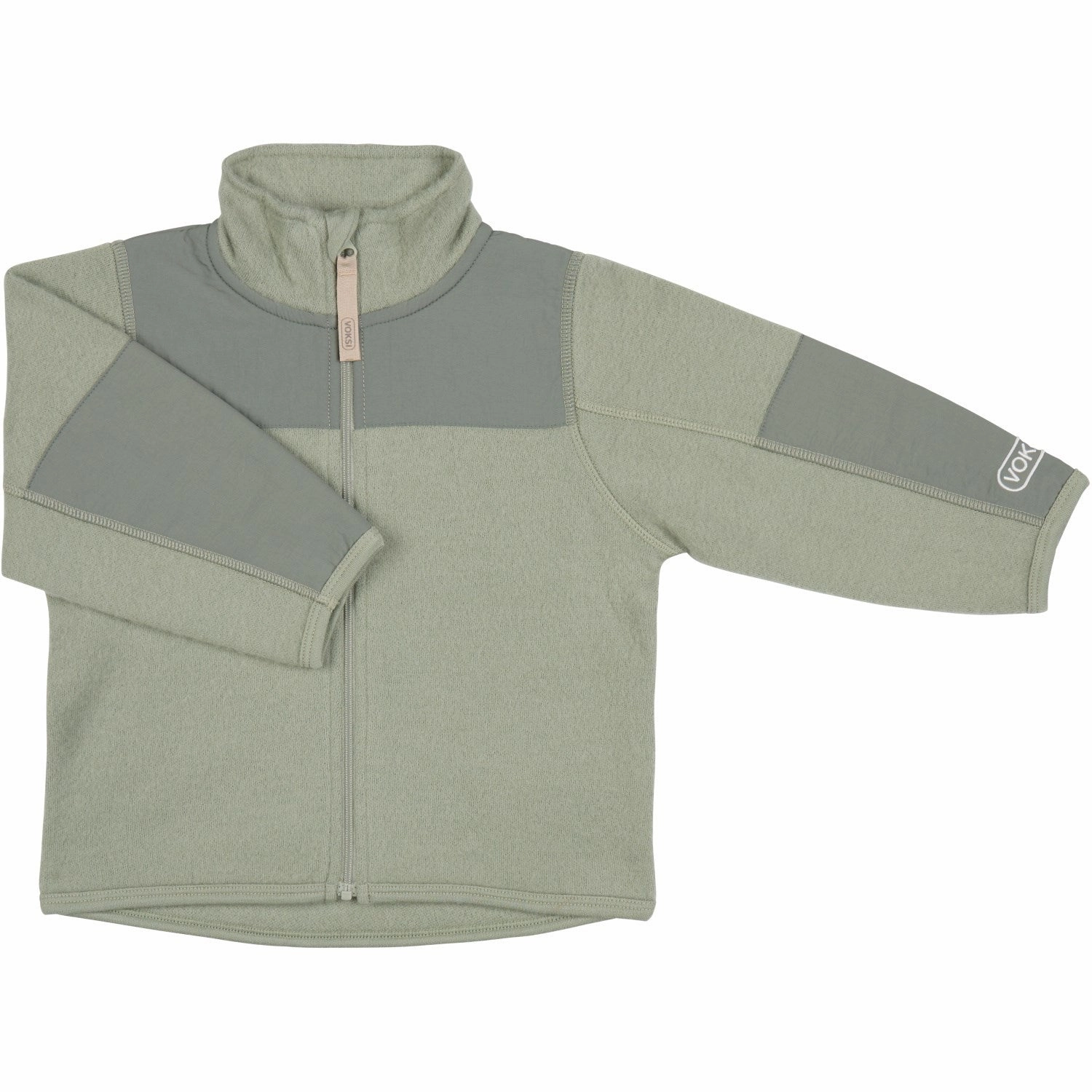 Weather Smart Look Ergonomic Shoulder Fit Voksi? Misty Green Wool Jacket Fleece