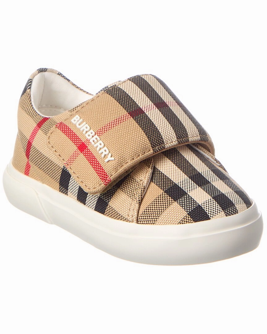 Sweat Resistant Lining Burberry Canvas Sneaker