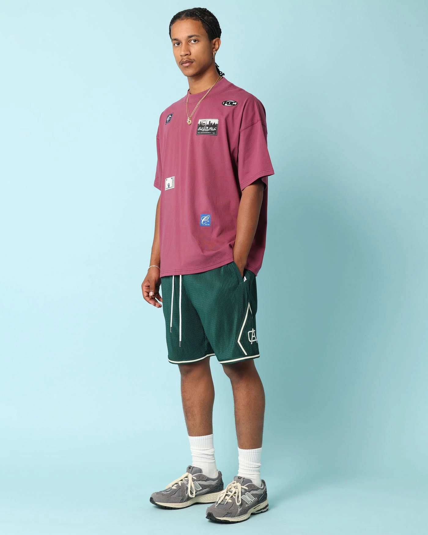 Carr?? Patchwork Oversized T-Shirt Port Comfortable clothing Sleek Design