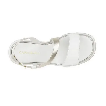 Back to Nature Rope Knot Caf??Noir sandalo da donna con zeppa C1HP1040 W001 white