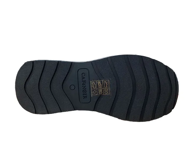 Anti Torsion Stability Plate Caf??Noir Sneakers da donna in pelle con cerniera C1DB1020 N001 nero