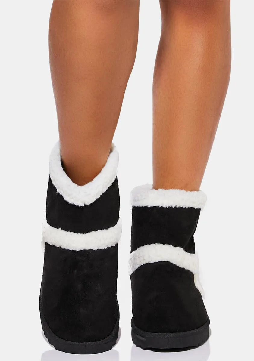 Call It A Day Faux Fur Boots