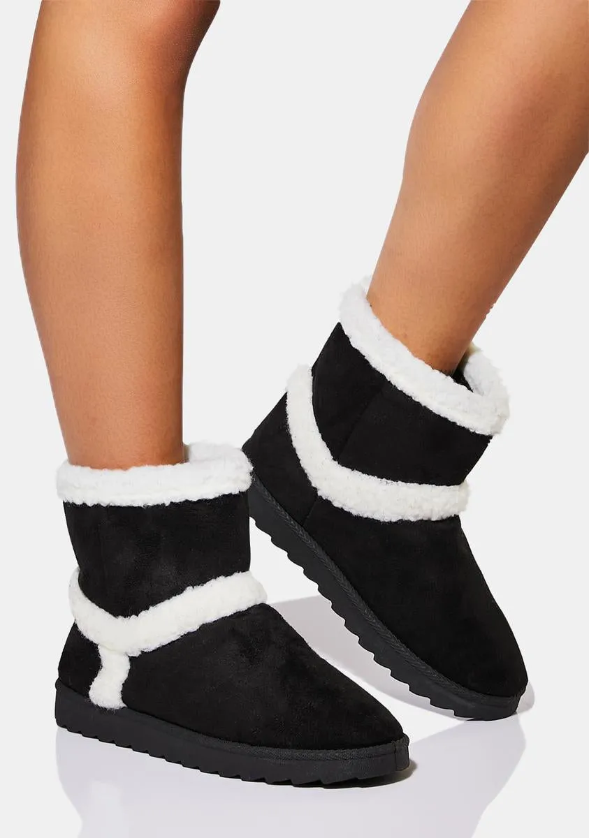 Call It A Day Faux Fur Boots