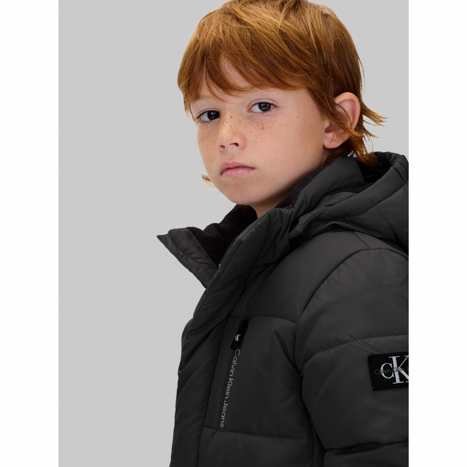 Easy Care Material Quick Pull Zipper Calvin Klein Essential Puffer Jacket Ck Black