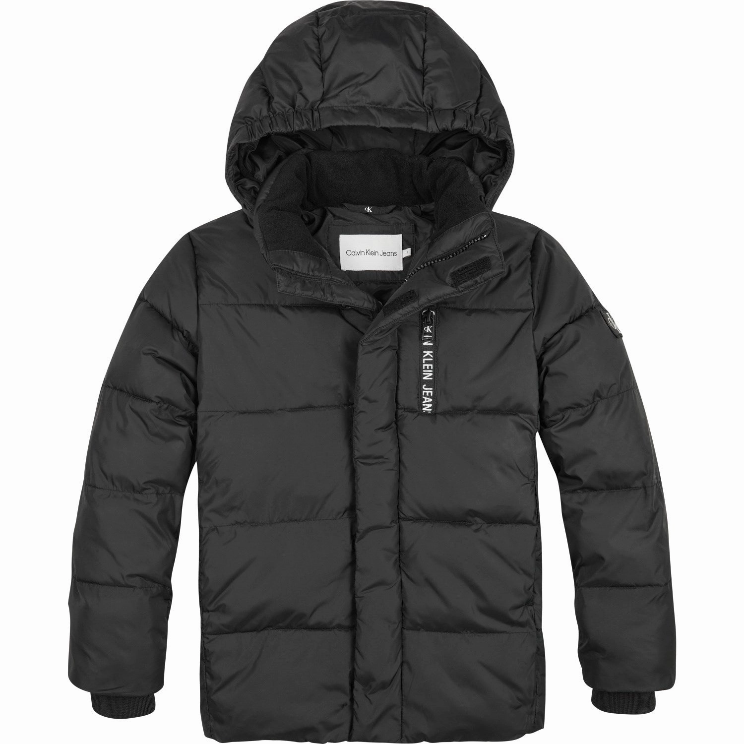 Calvin Klein Essential Puffer Jacket Ck Black Anti Slip Shoulder Pads Adjustable drawstring
