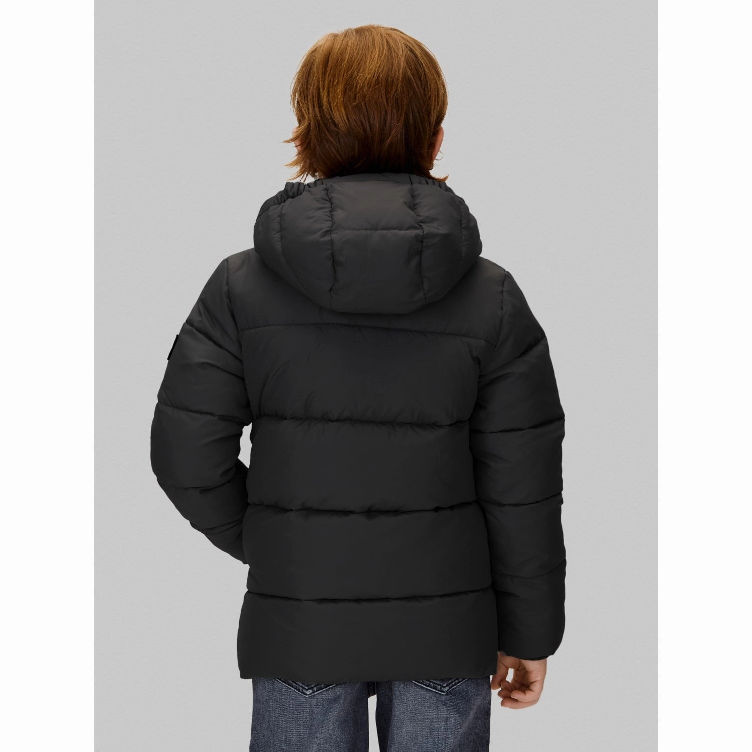 Calvin Klein Essential Puffer Jacket Ck Black Functional Zip Detail