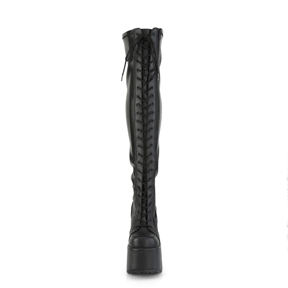 CAMEL-300 Demoniacult Alternative Footwear Women's Over-the-Knee Boots