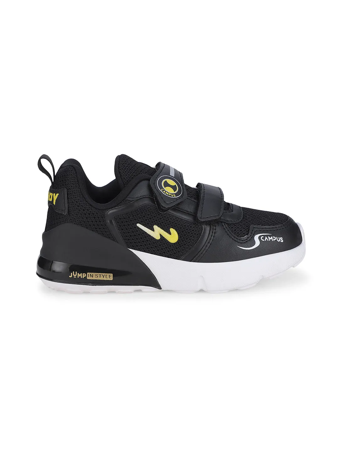 CAMP-HASHTAG Black Kid's Running Shoes
