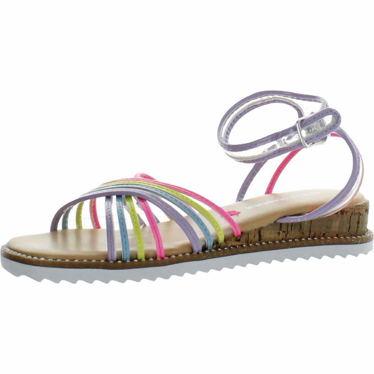 TFantasy Girls Stretch Stripe Ankle Strap Responsive Rebound No Squeeze