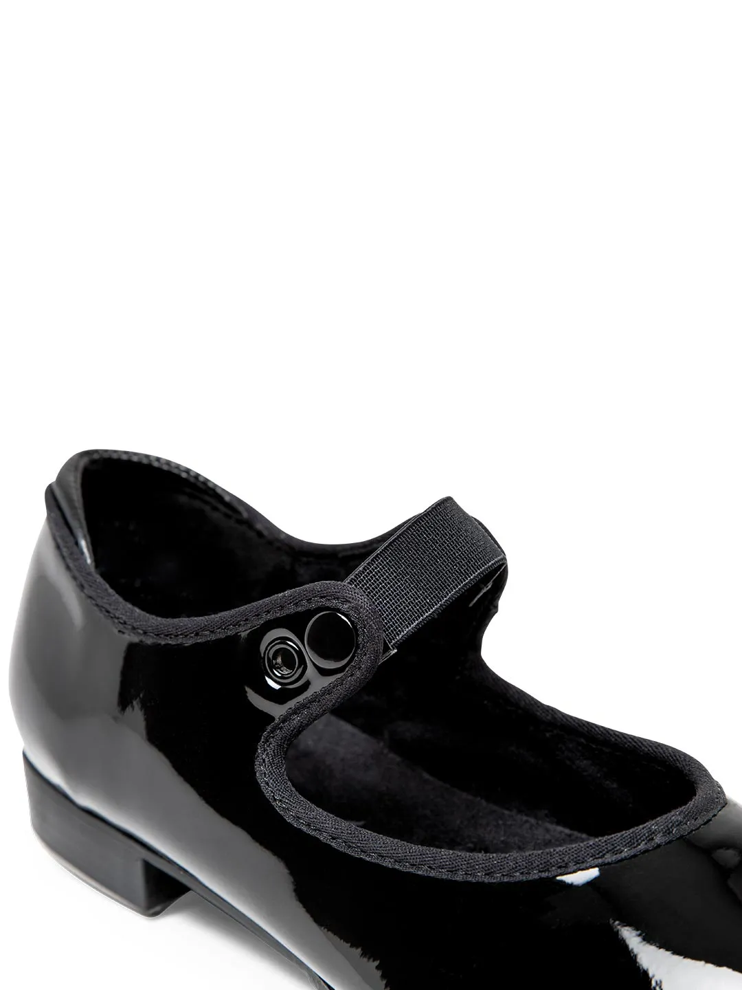 Capezio 356C | Girls' Shuffle Tap Shoes with Fastening Elastics