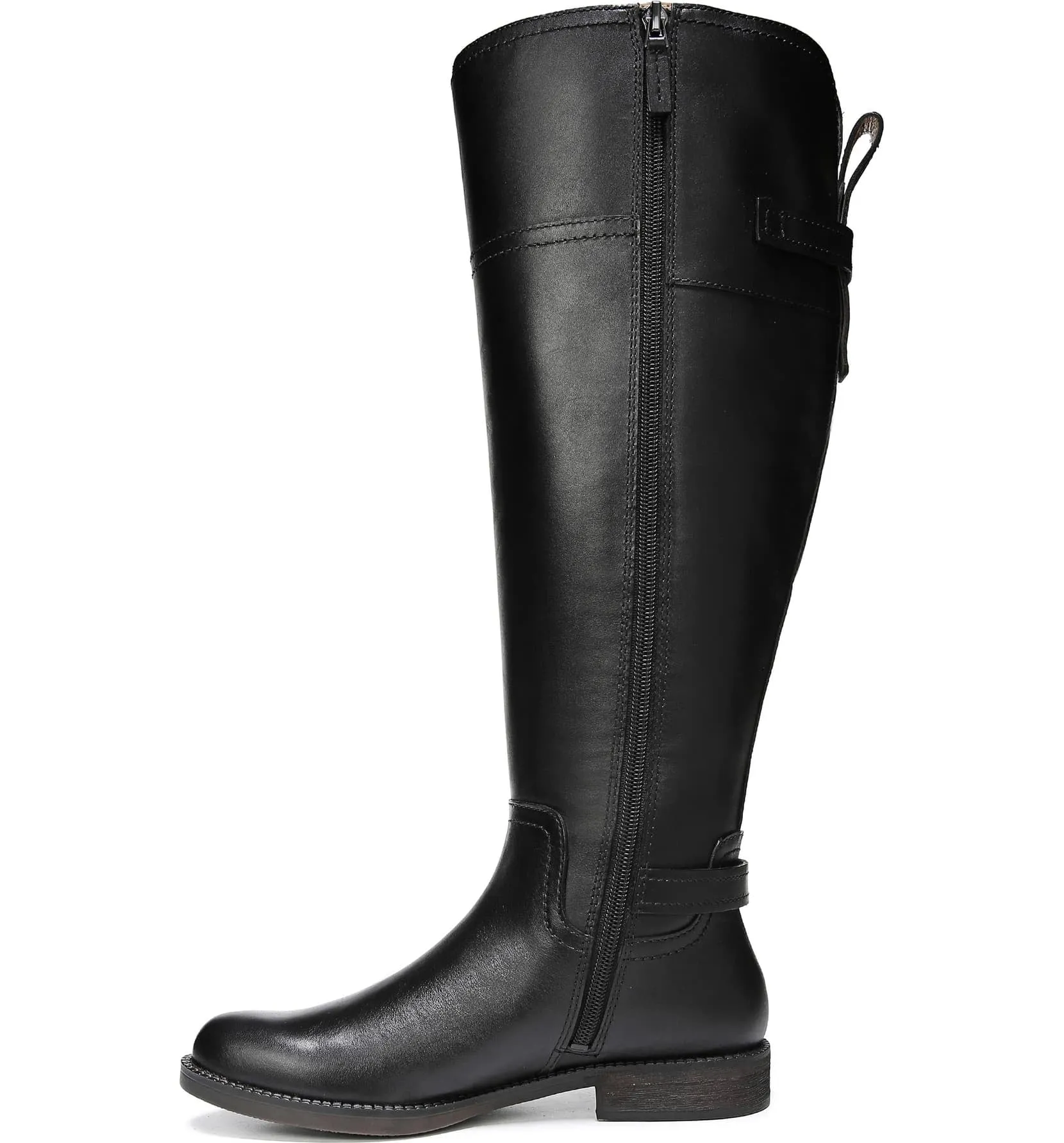 Capitol Black Leather Franco Sarto Riding Boot
