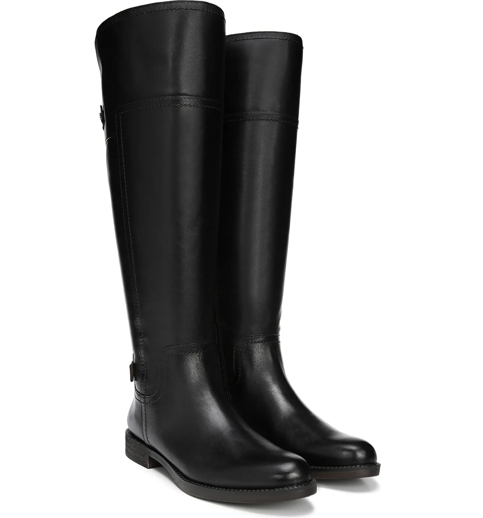Capitol Black Leather Franco Sarto Riding Boot