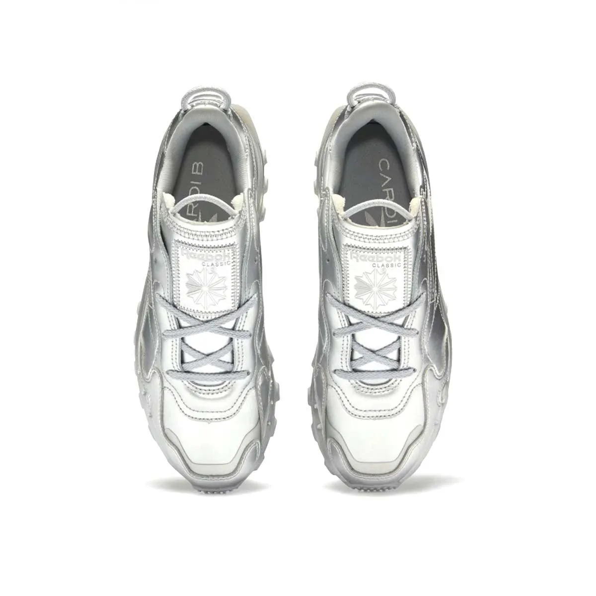 Molded Foam Running Daily   Cardi B Wmns Classic Leather 'Silver'