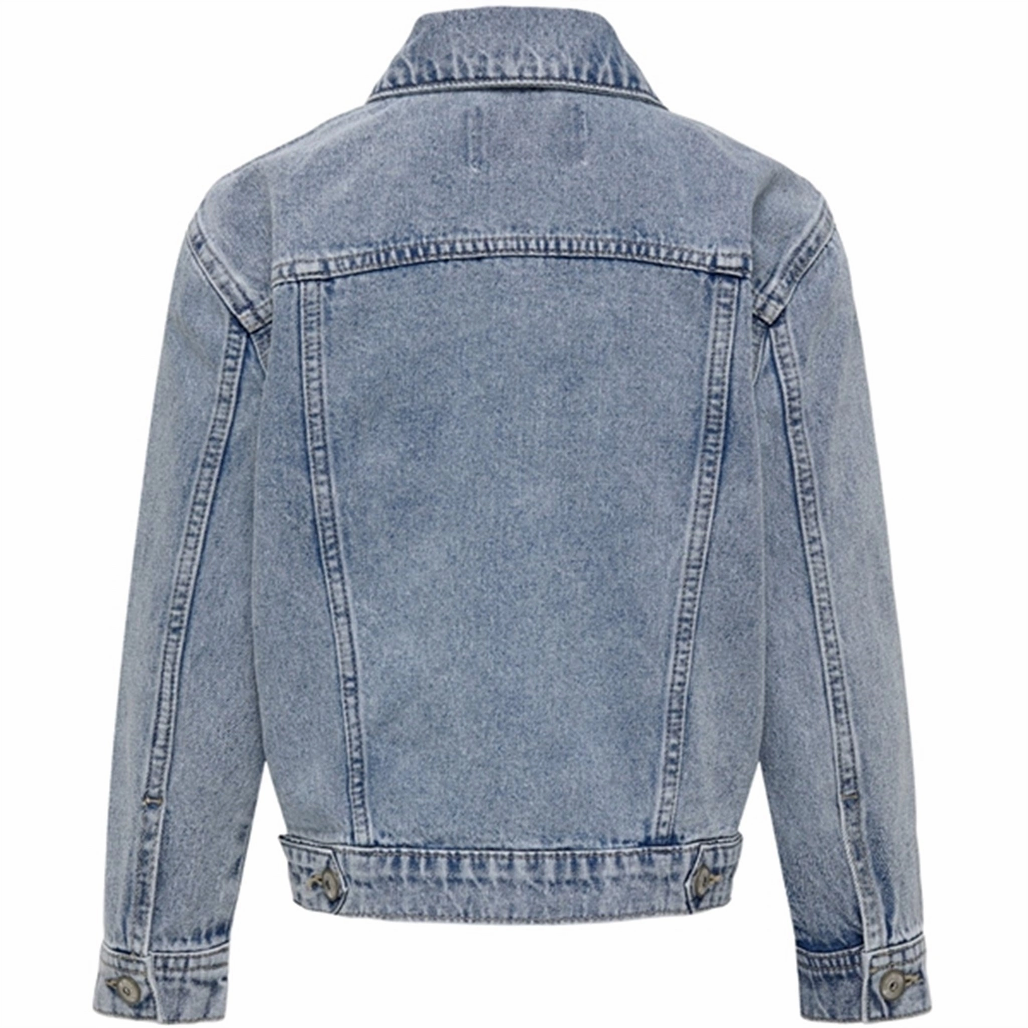 Four Way Stretch Kids ONLY Light Blue Denim Ocean Oversize Denim Jacket