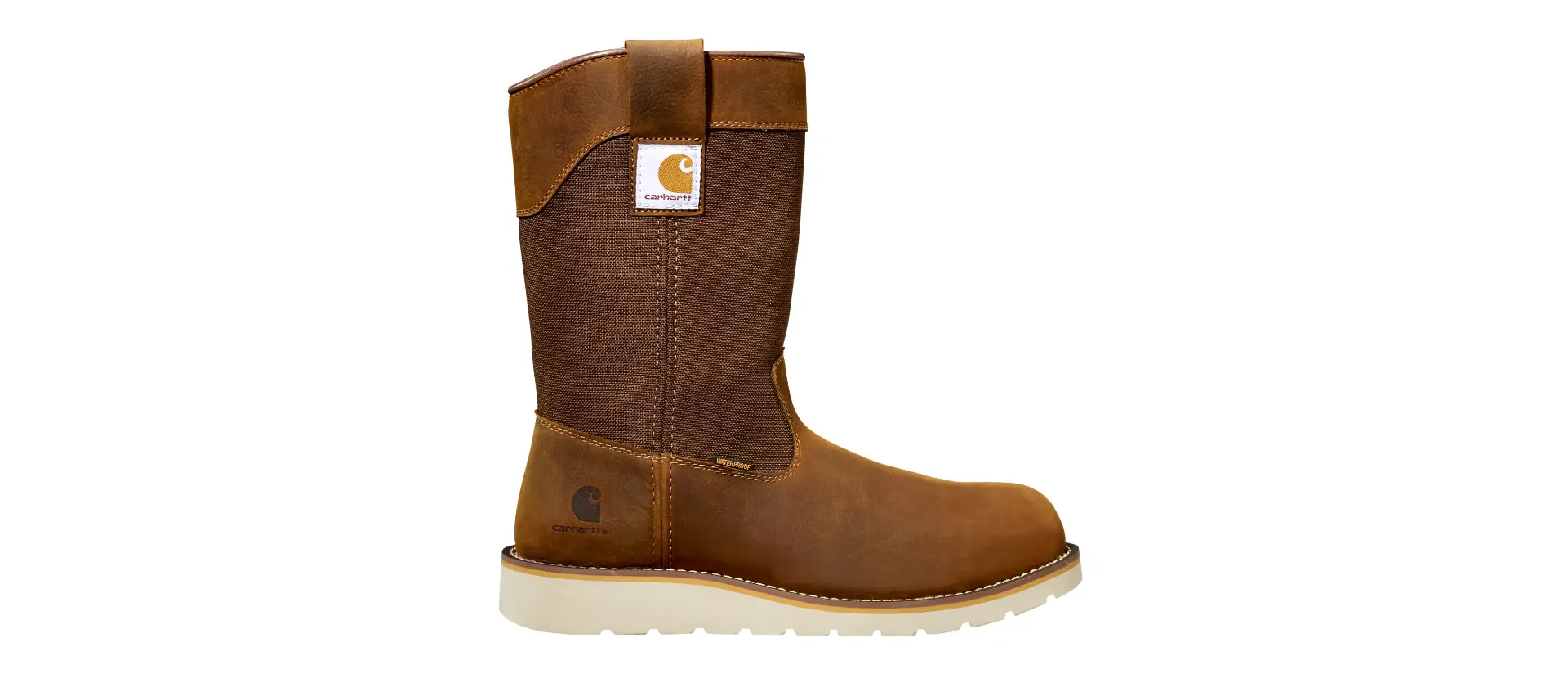 CARHARTT Men's Wellington Wedge Boot 10 Inch  Round Toe Waterproof Soft Toe Work Boots FW1032