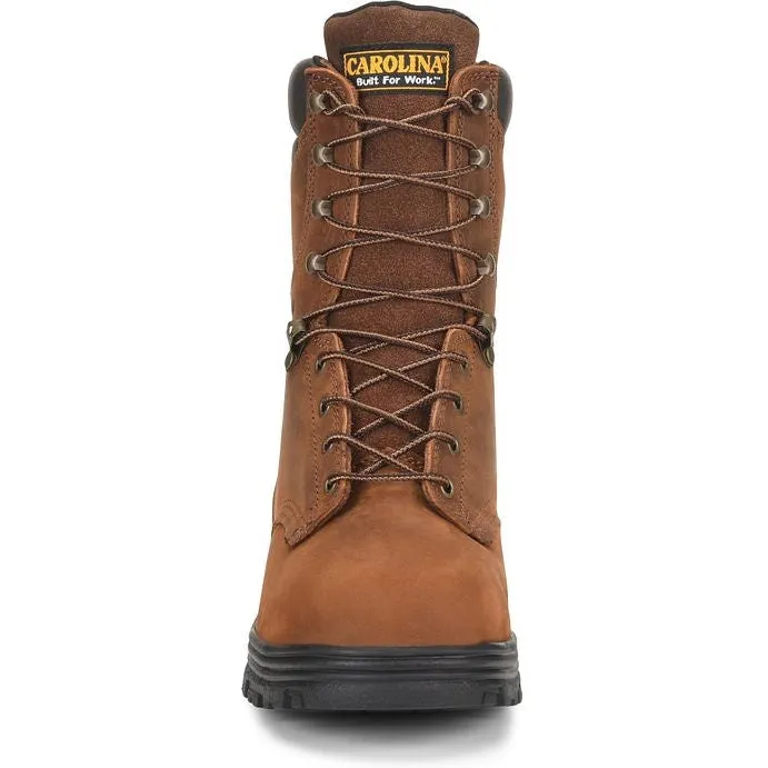 Carolina Men's Surveyor 8" Steel Toe Waterproof Slip Resist Work Boot -Brown- CA3524