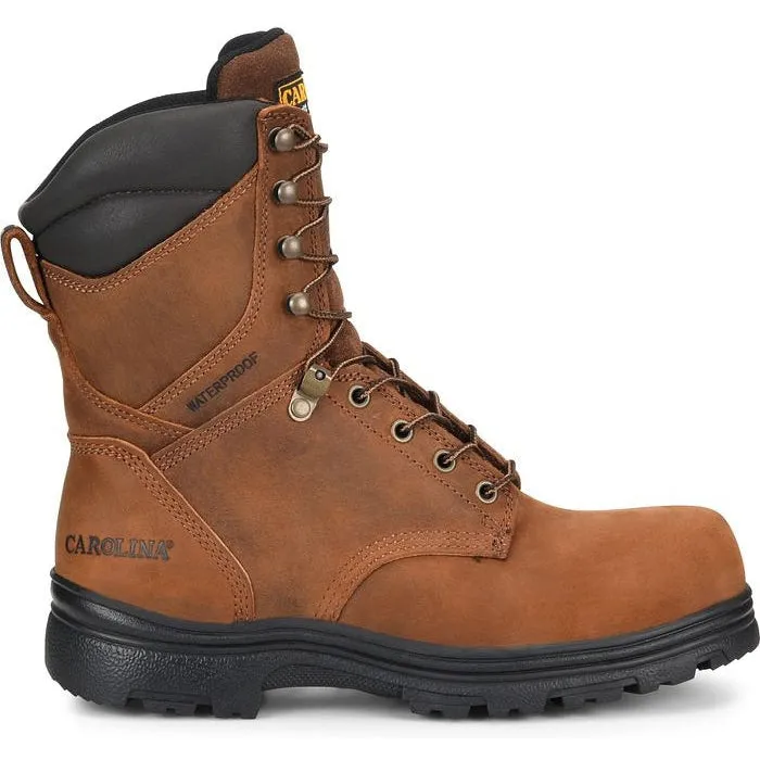 Carolina Men's Surveyor 8" Steel Toe Waterproof Slip Resist Work Boot -Brown- CA3524