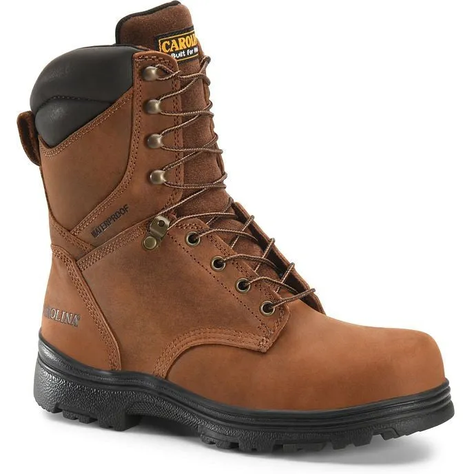 Carolina Men's Surveyor 8" Steel Toe Waterproof Slip Resist Work Boot -Brown- CA3524