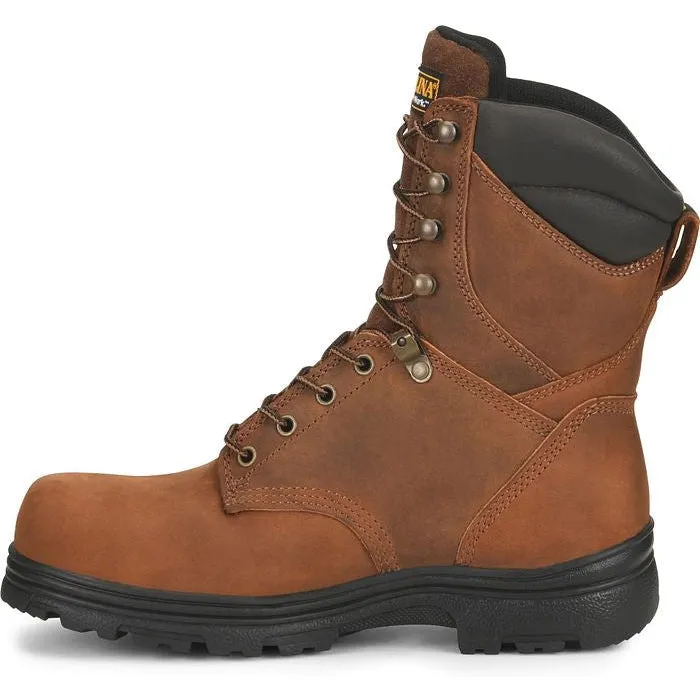 Carolina Men's Surveyor 8" Steel Toe Waterproof Slip Resist Work Boot -Brown- CA3524