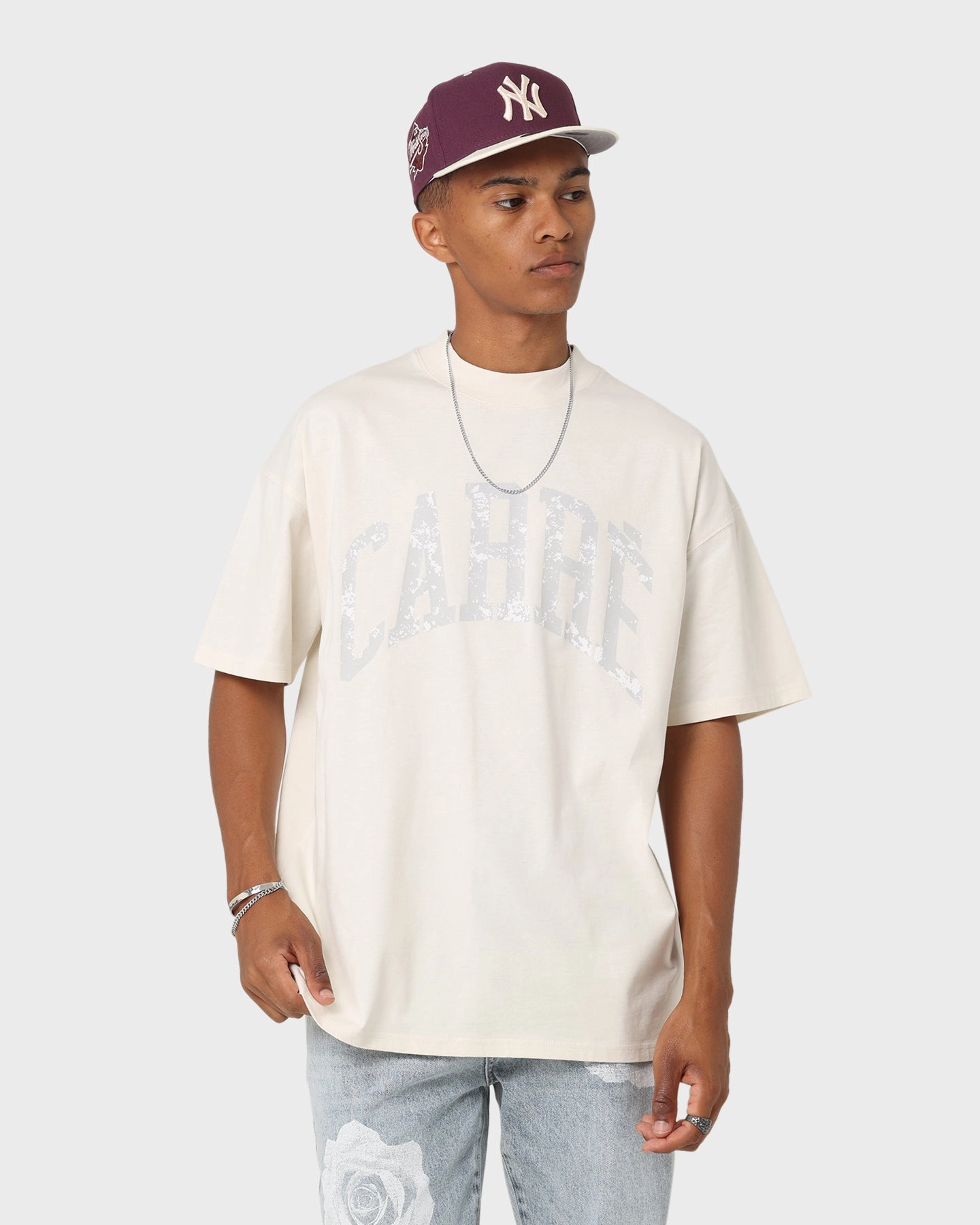 Snag Resistant Surface Carr?? Arch Oversized T-Shirt Off White