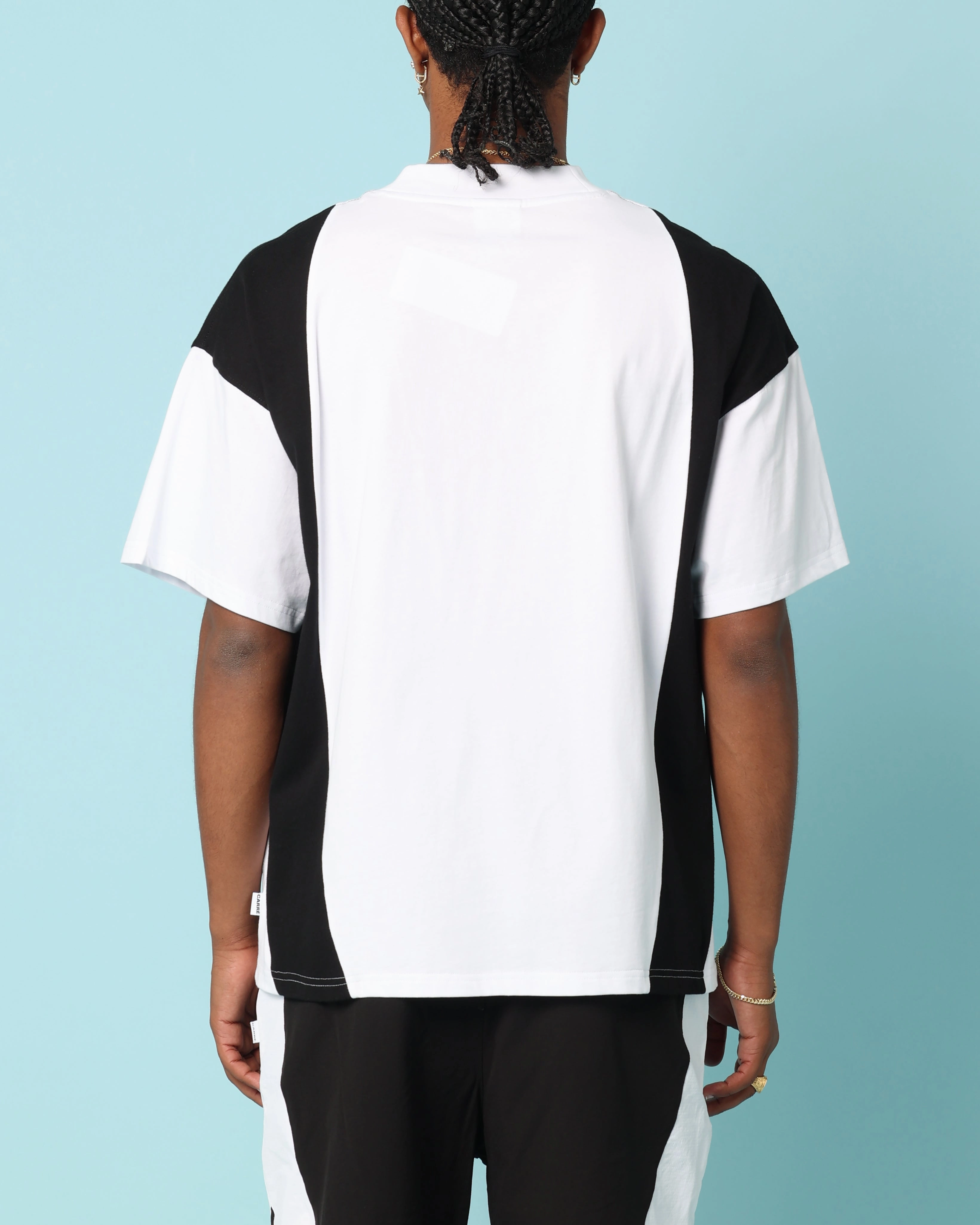 Carr?? C-Star Oversized T-Shirt White/Black StretchReinforcedArmholes Effortless Look