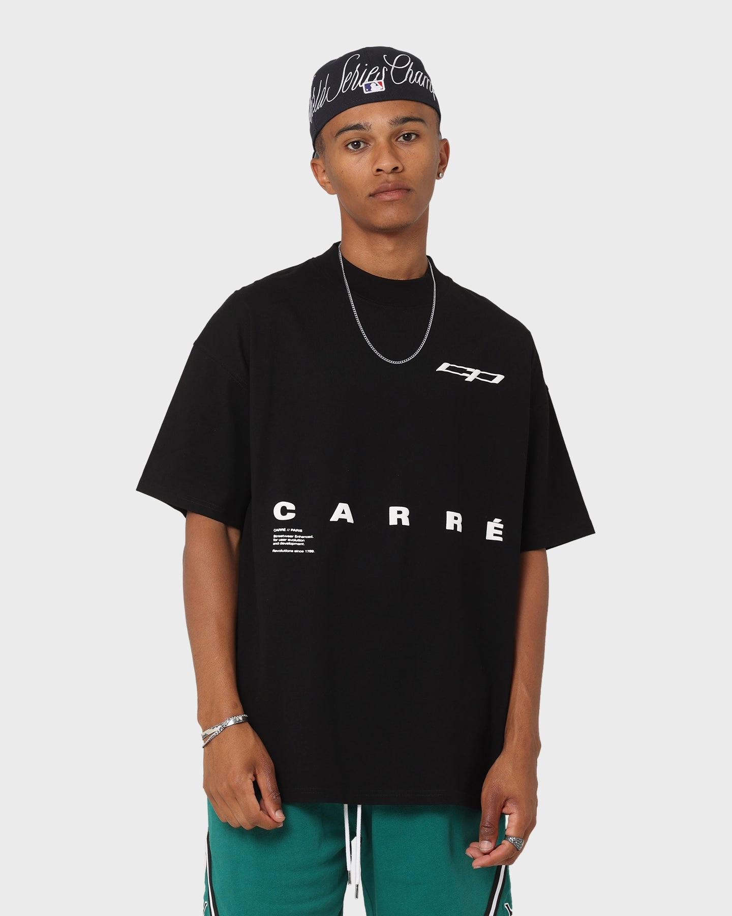 Carr?? Enhanced Oversized T-Shirt Black BreathableMaterial