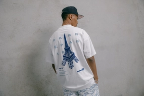 Colorfast Material Sustainable Packaging Carr?? Enhanced Oversized T-Shirt White