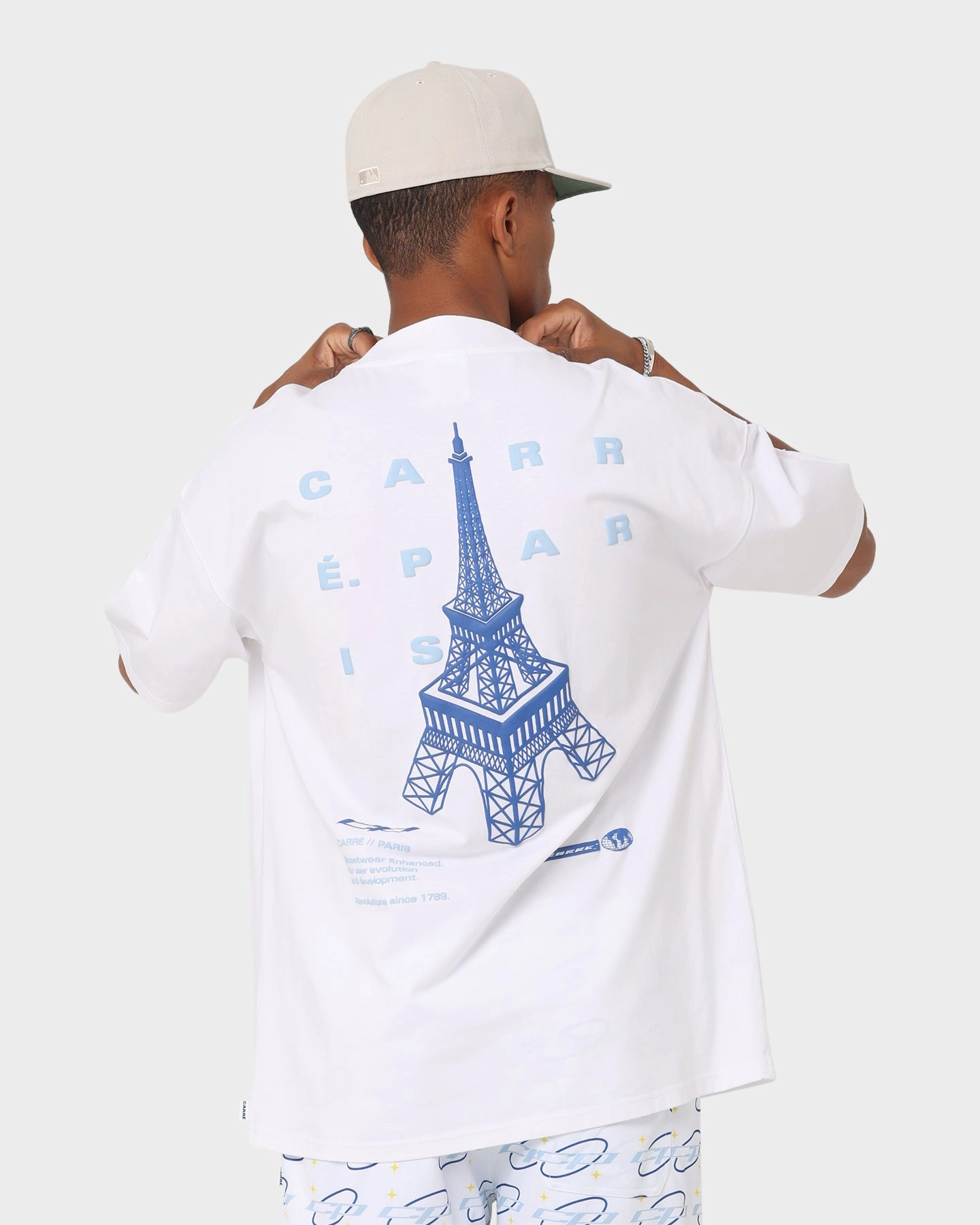 Organic Cotton Carr?? Enhanced Oversized T-Shirt White