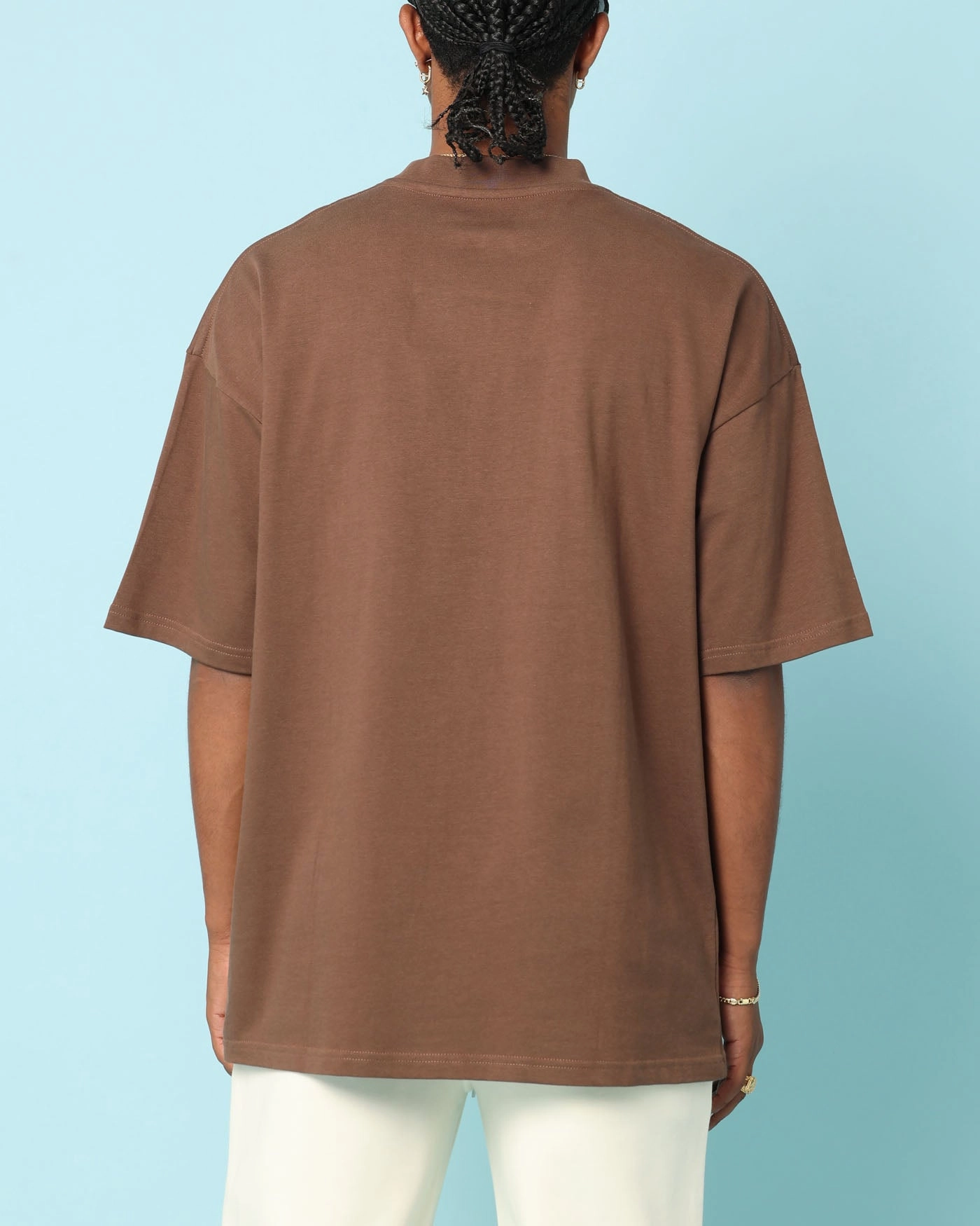 Carr?? Gorgeous Oversized T-Shirt Brown No Fade Technology